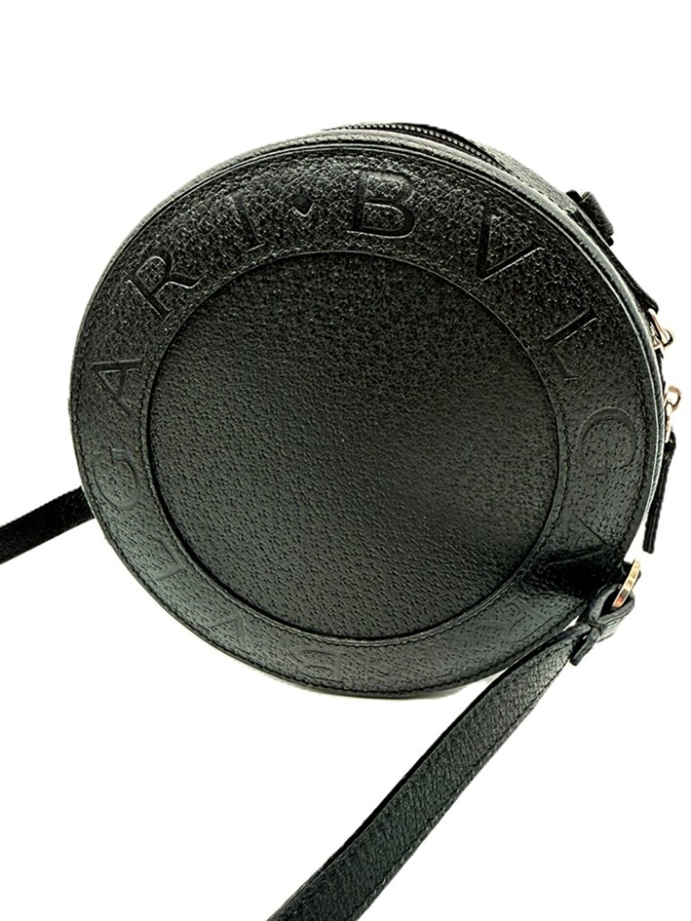 Bvlgari Round Leather Shoulder Bag